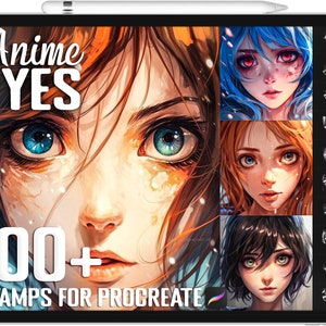 100+ Procreate Anime Eye Stamps, Anime Eye Brushes for Procreate, Instant Digital Download