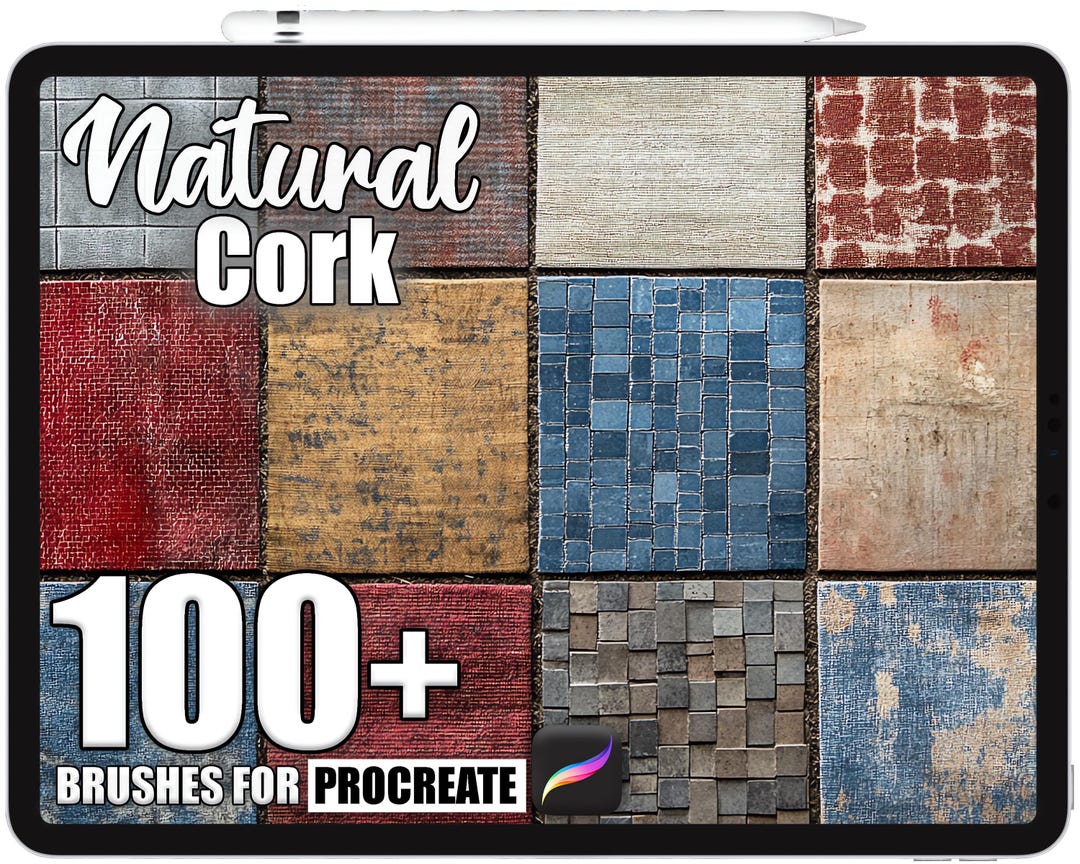 100+ Procreate Cork Texture Brushes, Realistic Texture Brushes for ...