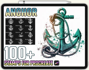 Procreate Anchor Stamps, Anchor Brushes for Procreate, Instant Digital Download