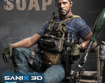 SOAP - Call of Duty - SANIX3D échelle 1/10 (NON PEINT)