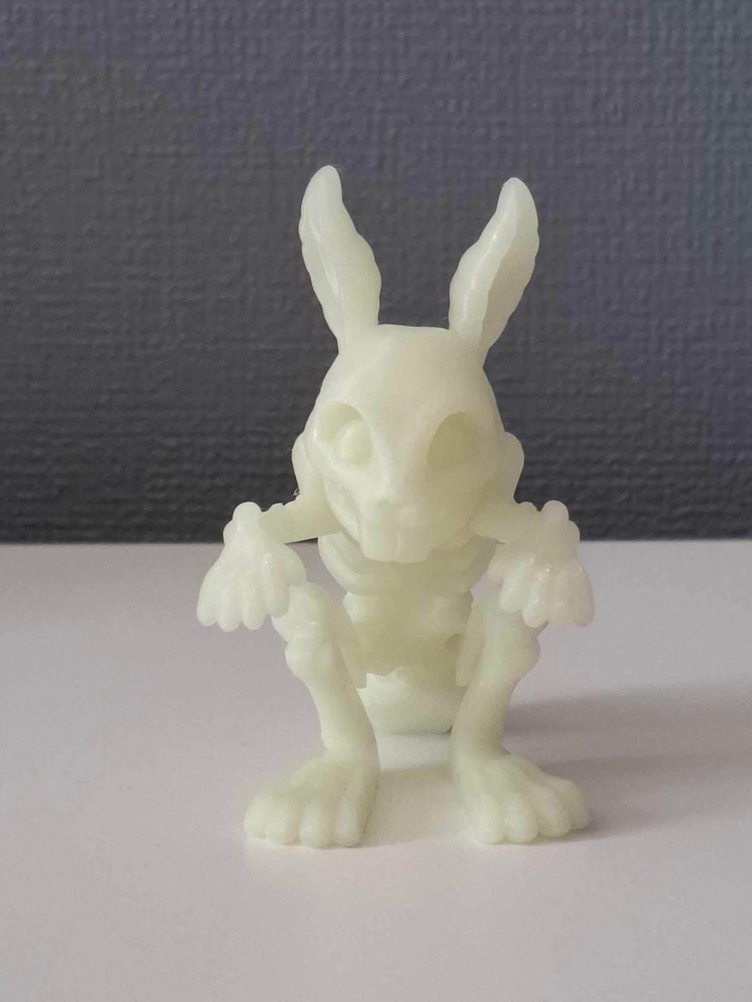 3D Printed Articulated Rabbit Skeleton Poseable Animals Flexible Desk ...