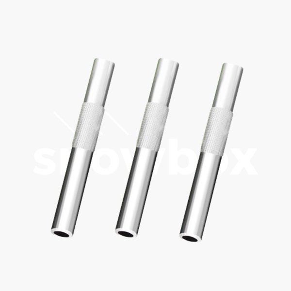 Straw 3 Pack - Anodized Aluminium - Hygienic, Resistant & Discreet - Free Worldwide Shipping