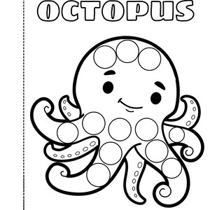 DIGITAL DOWNLOAD| Sea Life Vol I | Dot Markers Activity Book for Kids ...
