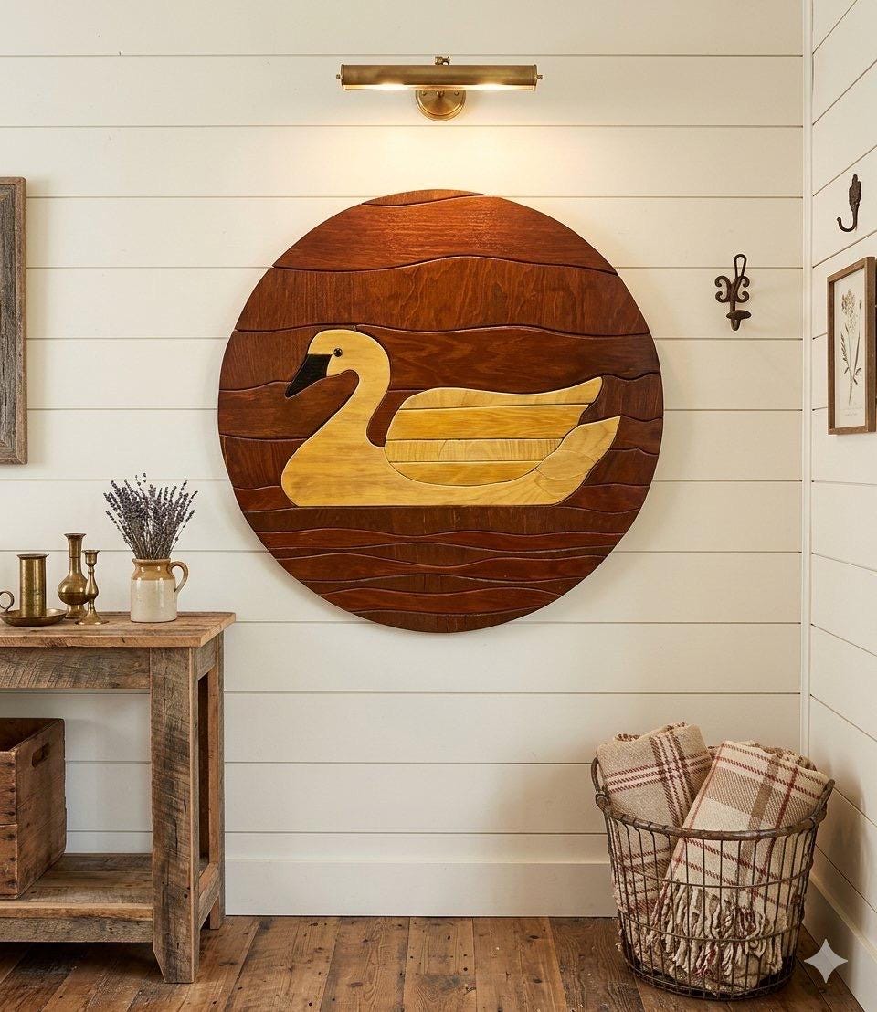 Wooden Duck Mosaic - Etsy