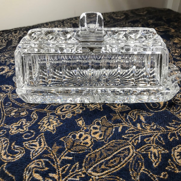 Crystal Butter Dish Etsy