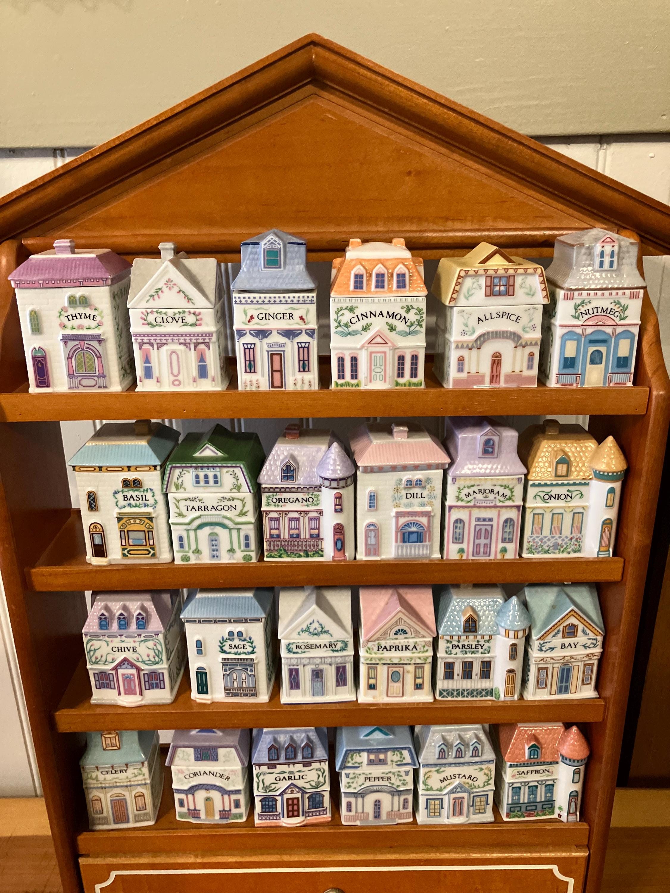 1989 Lenox Spice Village With Original Wooden Rack SHIPPED FROM USA - Etsy
