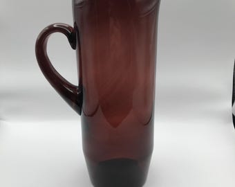 Amethyst Purple Glass Pitcher