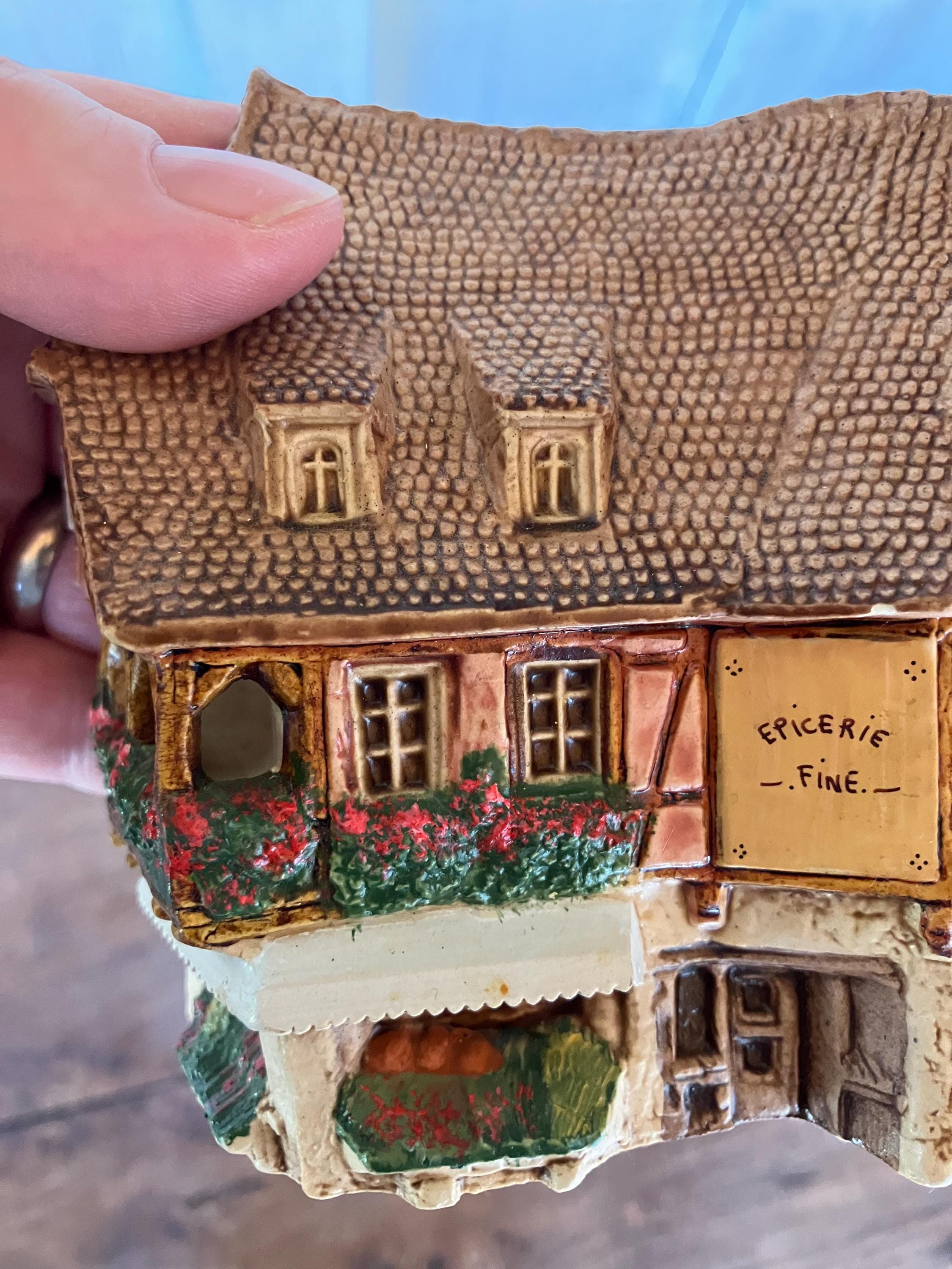 Ceramic Figurine Model of an Epicerie Fine by Michel Dupuy