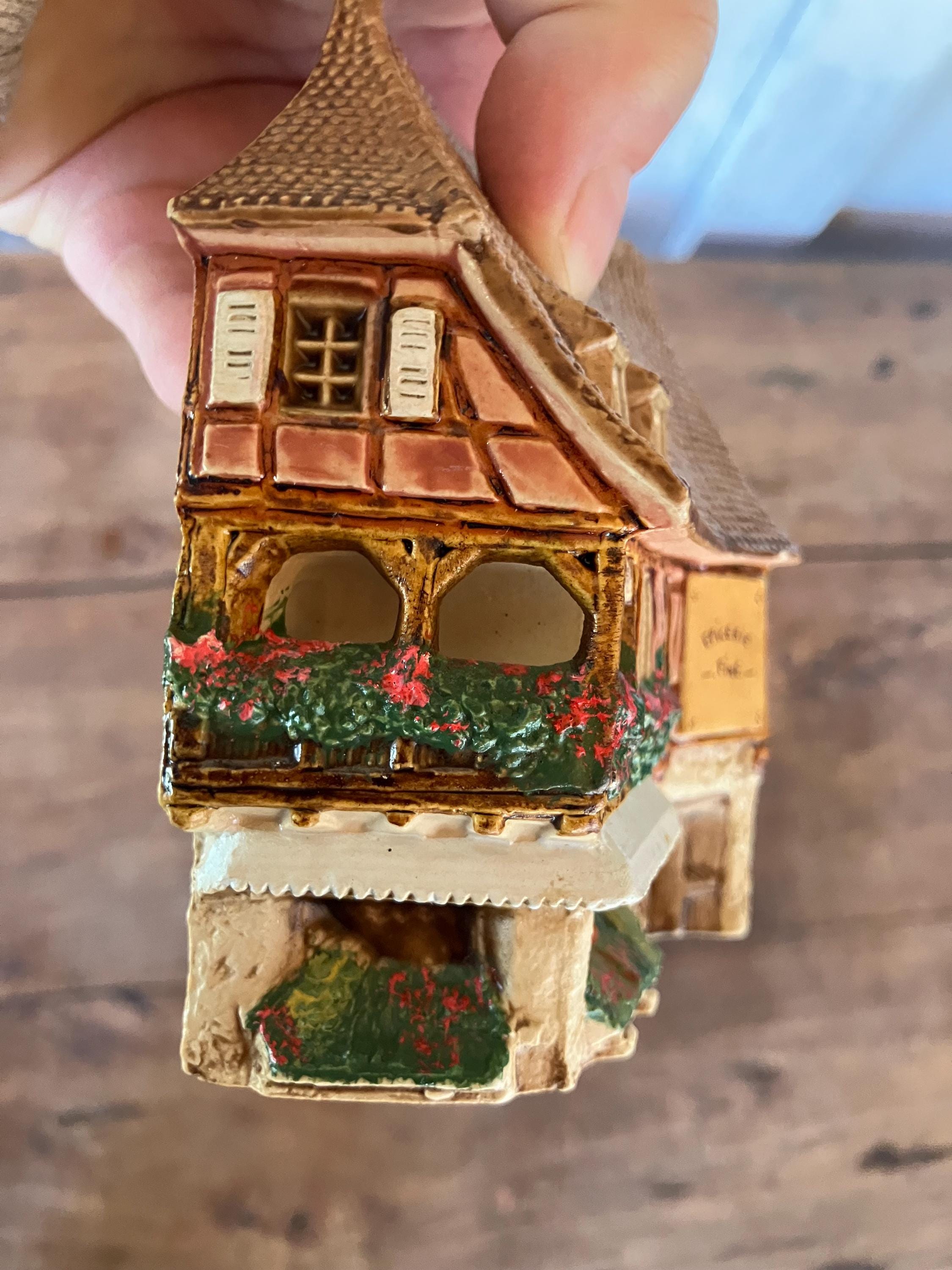 Ceramic Figurine Model of an Epicerie Fine by Michel Dupuy