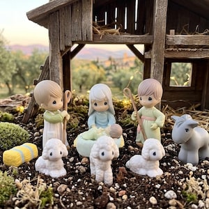 Vintage Precious Moments Nativity Set - Etsy