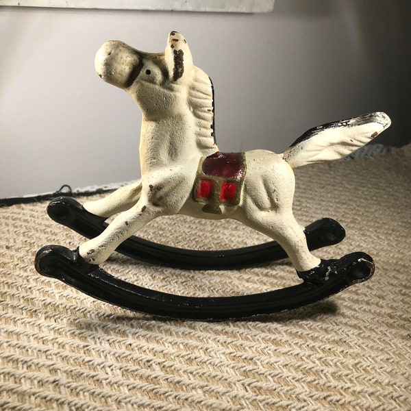 Cast Iron Rocking Horse Toy
