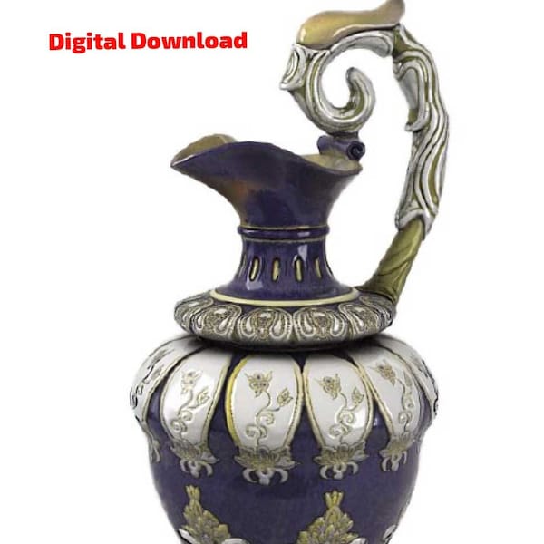 Antique Vase 1- 3D, Digital Download STL File, Ancient China Museum, Collection Sculpture, Housewarming Gift, Gift for Family