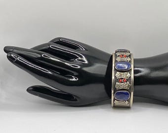 Lapis Lazuli Bracelet - Source from the Oldest Mine of the World | Handmade Bracelet Frame | Handmade Lapis Lazuli | Beautiful Antique
