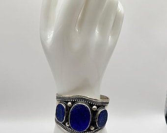 Lapis Lazuli Bracelet - Source from the Oldest Mine of the World | Handmade Bracelet Frame | Handmade Lapis Lazuli | Beautiful Antique