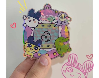 Tamagotchi Holographischer Sticker