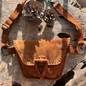 Handmade Leather Hip Bag: Festival Waist Pack, Utility Belt