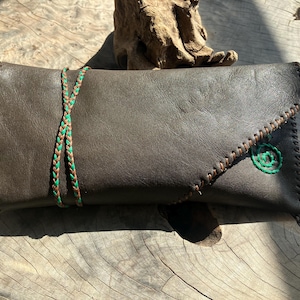 Handmade Leather Tobacco Pouch, Personalized Leather Rolling Tobacco Case, Tobacco Pouch Lining, Tobacco Bag Suede Leather, Gift for her him