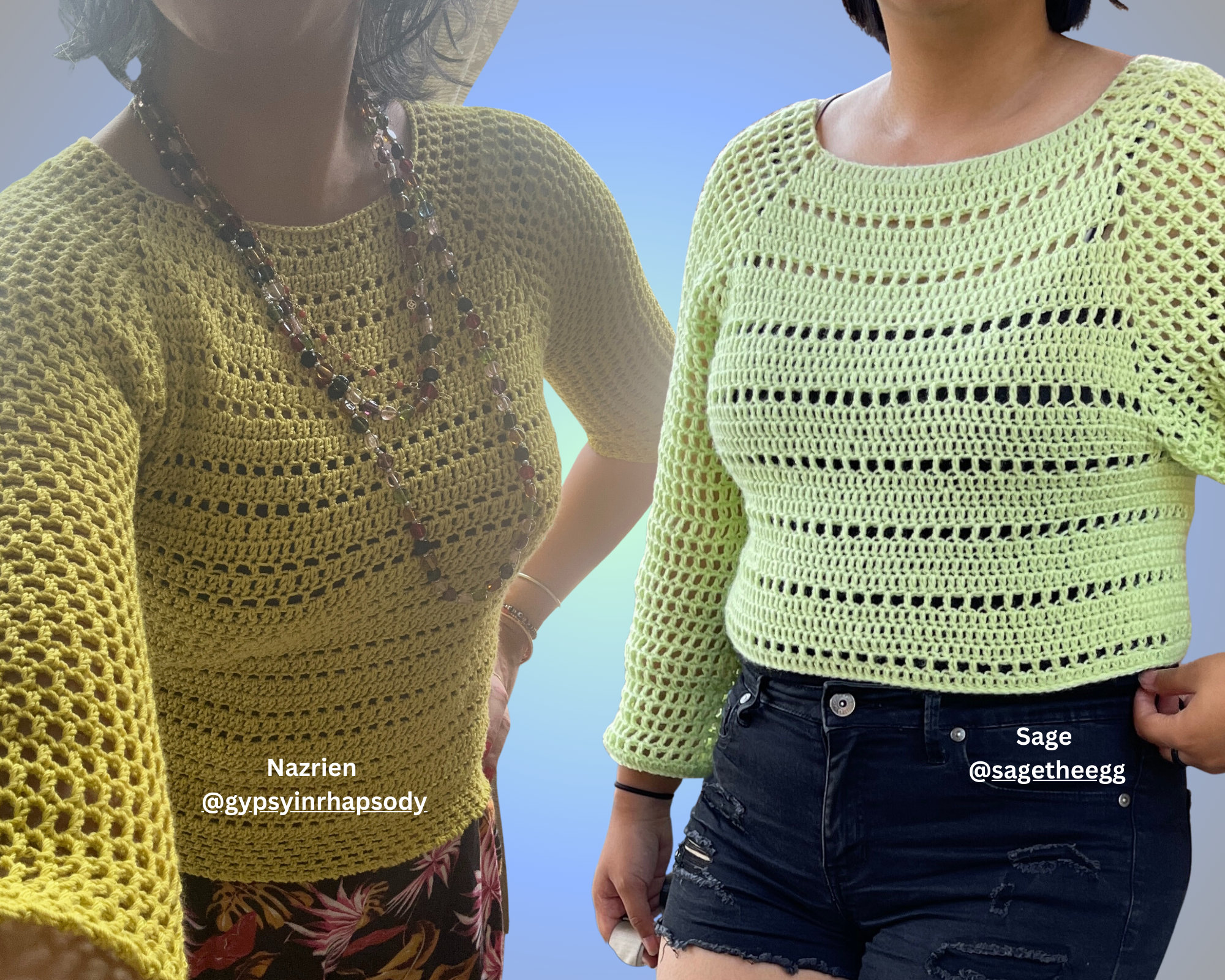 Mesh Top Crochet * Digital Crochet Pattern * Mesh Around Crochet Top ...