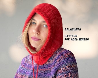 The ultimate BALACLAVA on Addi / Sentro Knitting Machine * Balaclava on Sentro * Hood Pattern on circular knitting machine*