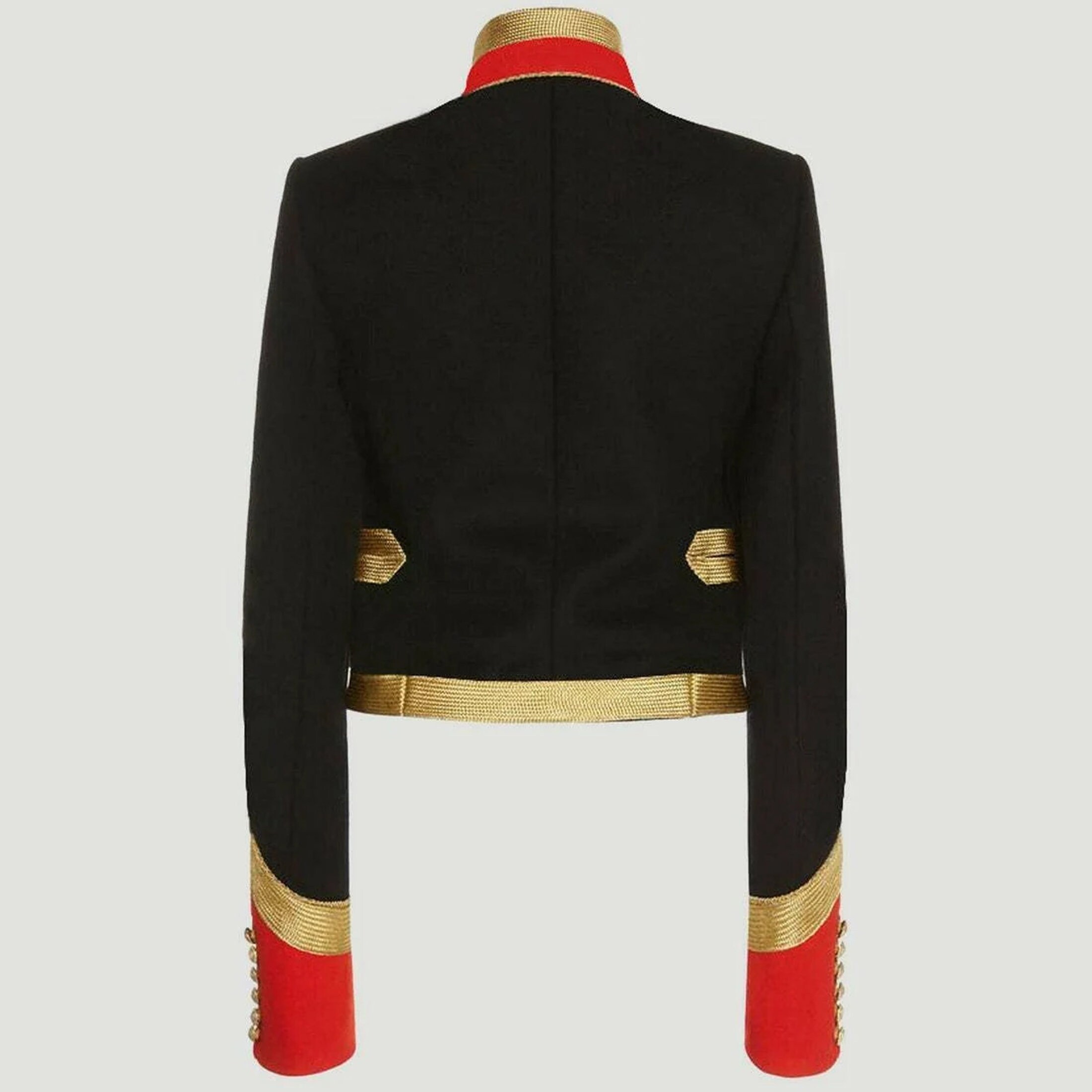 Women Wool Military Jacket Officer Blazer Hussar Commander Coat Best