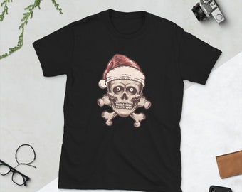 Christmas Skull Tattoo Shirt, Old School Tattoo Shirt, Traditional Tattoo Shirt, Tattoo Clothing, Tattoo Flash T-Shirt