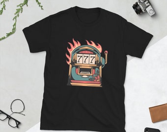 Camisa de tatuaje de máquina tragamonedas Jackpot, camisa de tatuaje de la vieja escuela, camisa de tatuaje tradicional, ropa de tatuaje, camiseta flash de tatuaje