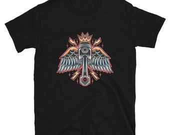 King Motorcycle Tattoo Shirt, Old School Tattoo Shirt, Traditional Tattoo Shirt, Tattoo Clothing, Tattoo Flash T-Shirt