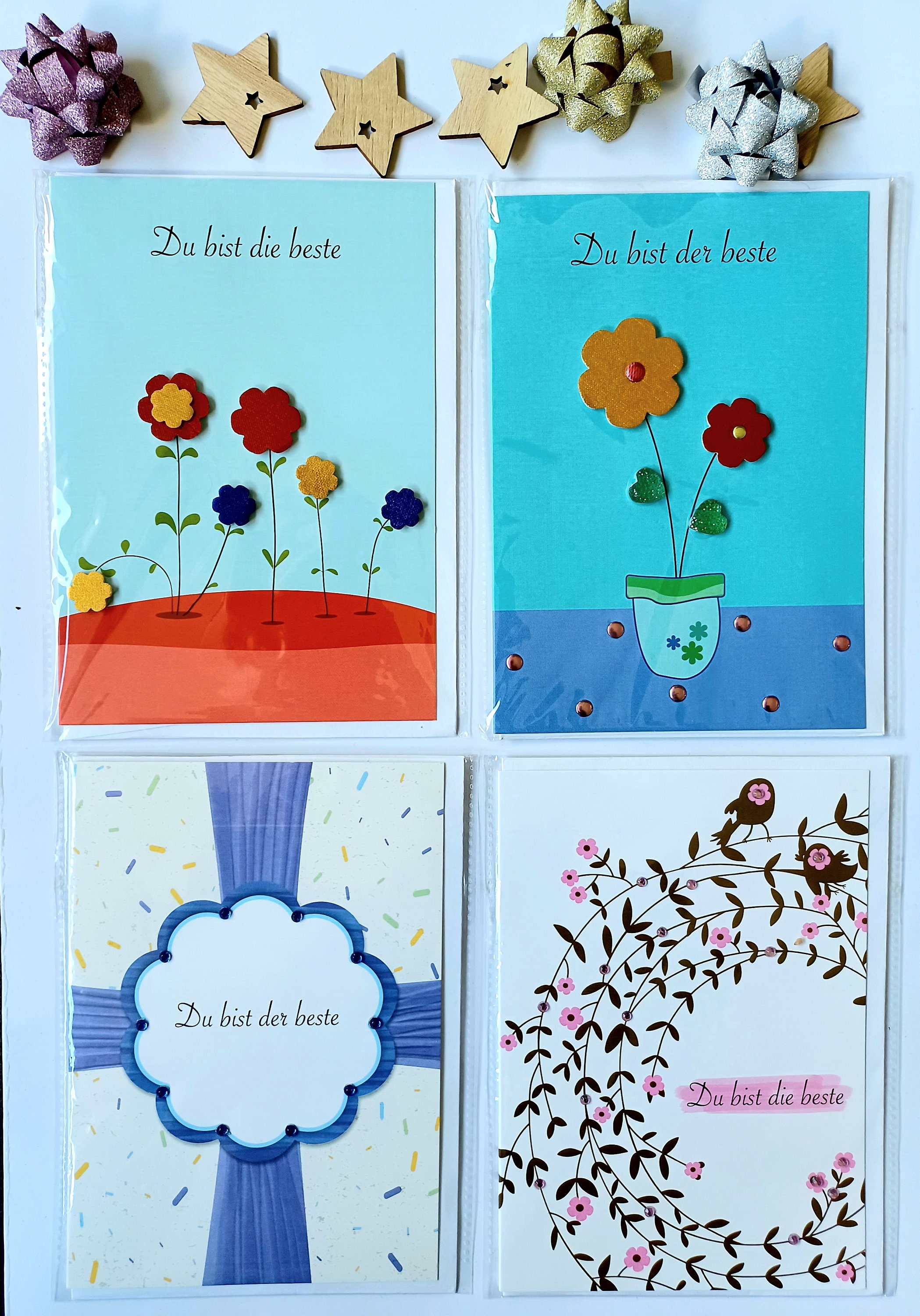 4 Coffret de cartes-cadeaux, Cartes d'événements, Carte de mariage, Carte d'anniversaire