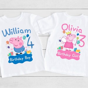 Pig Birthday Shirt, Birthday Party Tshirt, Girl birthday Shirt, Boy Birthday Tshirt, Family Birthday Tshirt, Toddler Birthday Shirt