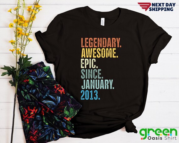 Legendary Awesome Epic Since May 2008 11th Birthday Gift Tee Legendary Awesome Epic Since May 2008 11th Birthday Gift Tee