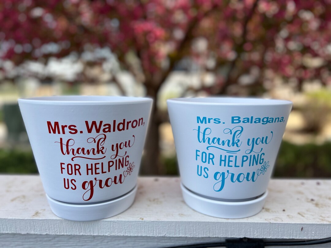 Teacher Appreciation Flower Pot Etsy
