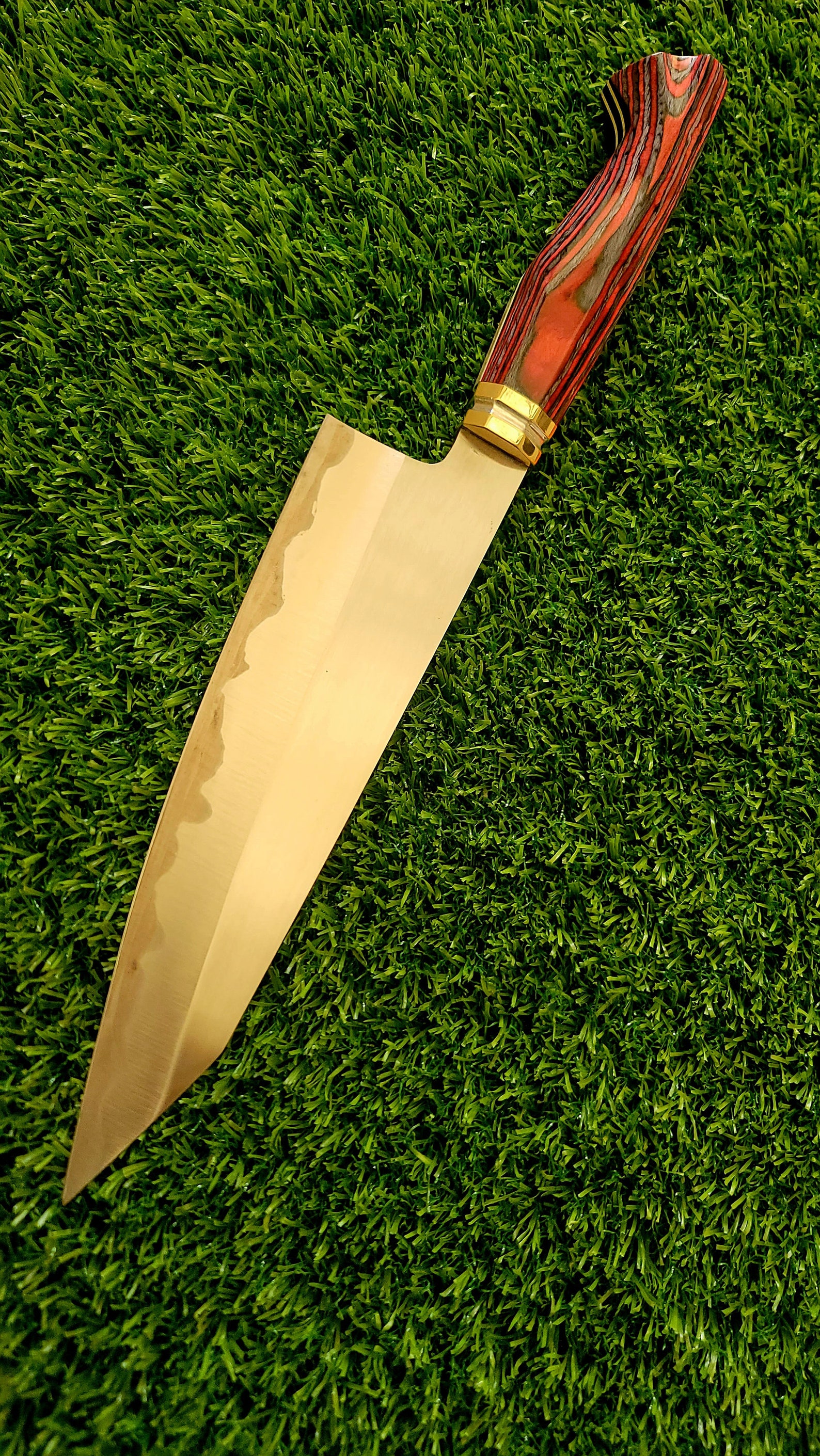 Chef Knife Spring Steel Kitchen Knife Handmade Chef Knife Etsy