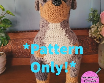 Crochet Realistic Pitbull (Pattern Only)