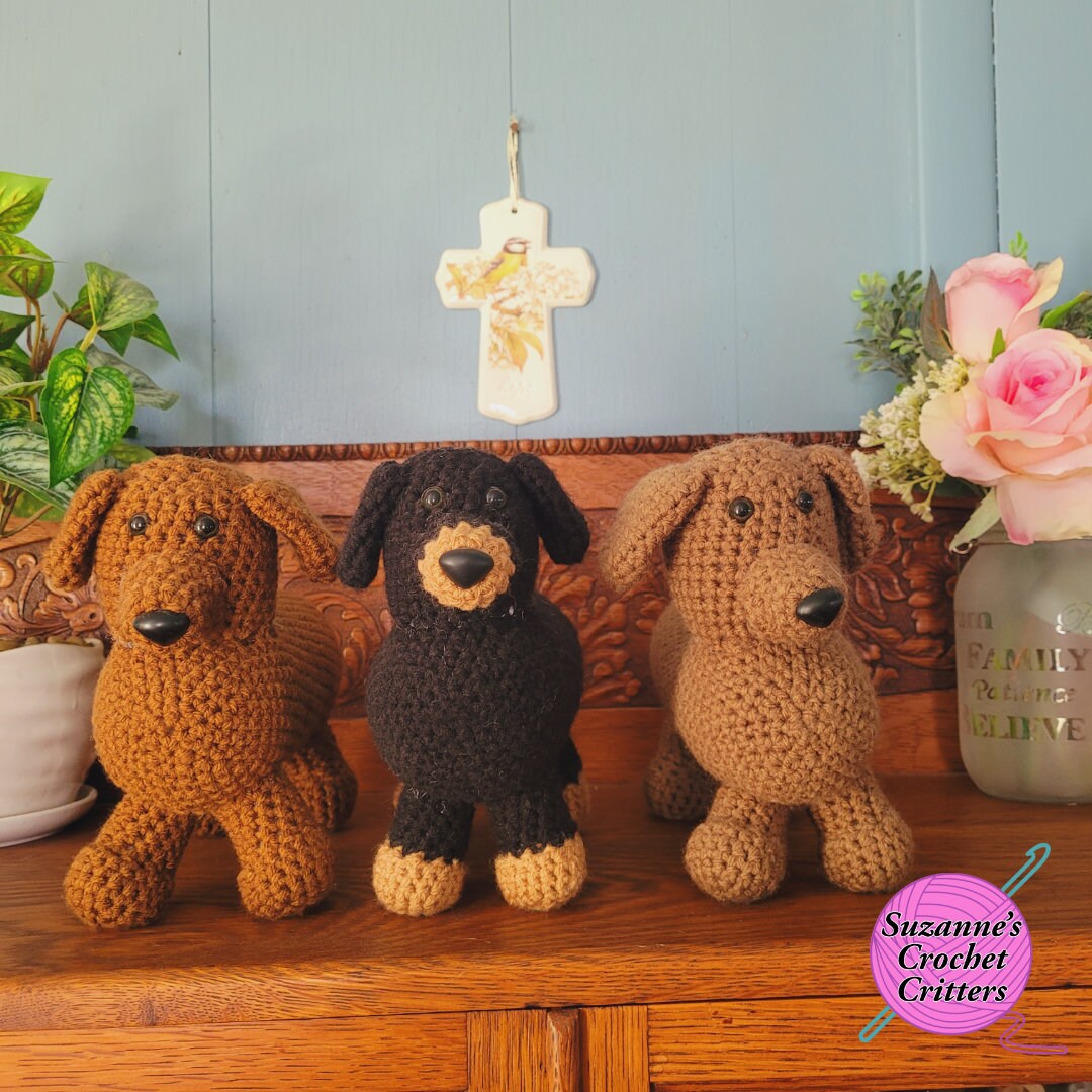 Crochet Dachshund: 6-inch Stuffed Animal - Etsy