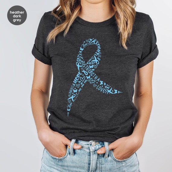 Colon Cancer Awareness Products Blue Ribbon Survivor T-Shirt Colon Cancer Awareness Products Blue Ribbon Survivor T-Shirt