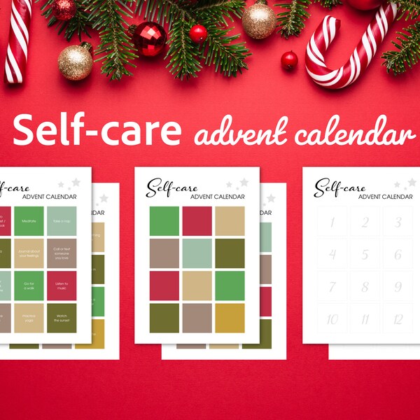 Self Care Advent Calendar Etsy