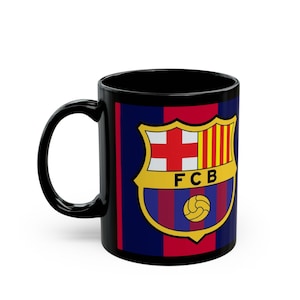 Black Coffee Mug Barcelona football club - gift for friends