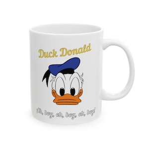 Duck Donald Ceramic Mug — cartoon network mug- Looney Tunes design