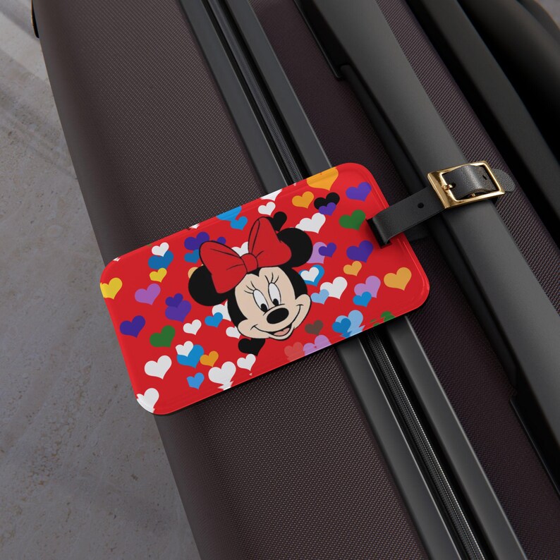 Mini Mouse Luggage Tag, Acrylic Travel Baggage Identifier / Mickey ...