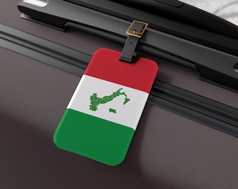 Italy Acrylic Luggage Tag - Ciao Travel Cover-Ciao Italy Map - Tuscany Luggage Tag