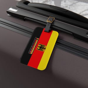 Germany Luggage Tag - Travel Accessories, Bag Tag, Suitcase Identifier, Gift for Traveler, Wanderlust Luggage Label