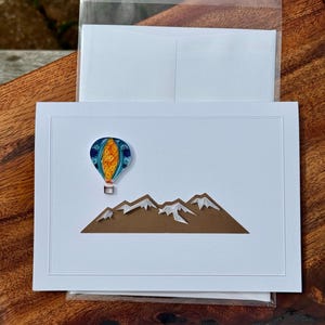 Grand Tetons ~ 3 Options! ~ Teton Mountain Range Cards ~ Handmade Quilled ~ Quill Paper Art