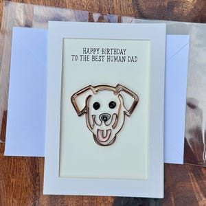 Feliz aniversário do cachorro ~ para quem ama cachorros ou para quem tem cachorro ~ Feito à mão ~ Arte em papel quilling