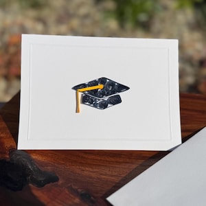 Abschlusskarte ~ handgemacht ~ Quilling, Quilling Paper Art ~ Kappe ~ College, High School, Jurafakultät, Handelsschule