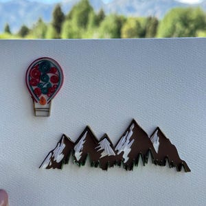 Grand Teton Karte ~ Teton Gebirgskette ~ Wyoming ~ Handgemacht