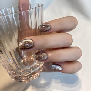 Handmade Press-on Christmas gift fake nail stick nail acrylic nail art makeup and cosmetics luxury press-on nail acrylic nails on sale