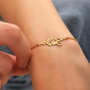 Breathe Bracelet Spiritual Yoga Symbol, Yoga Jewelry Gifts