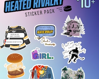 Heated Rivalry Sticker Pack, Cottage, Wolf Bird Laptop Decal, Water Bottle or Kindle Sticker