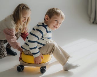Stapelstein Balance Board, rullo in legno, componente aggiuntivo per il movimento