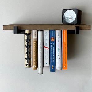 Mini Rustic Hanging Bookshelf, Gifts for Book Lovers, Fun Present, Wall Art, Little Shelf, Tiny Book Shelf, Quirky Gift, Gifts for Readers